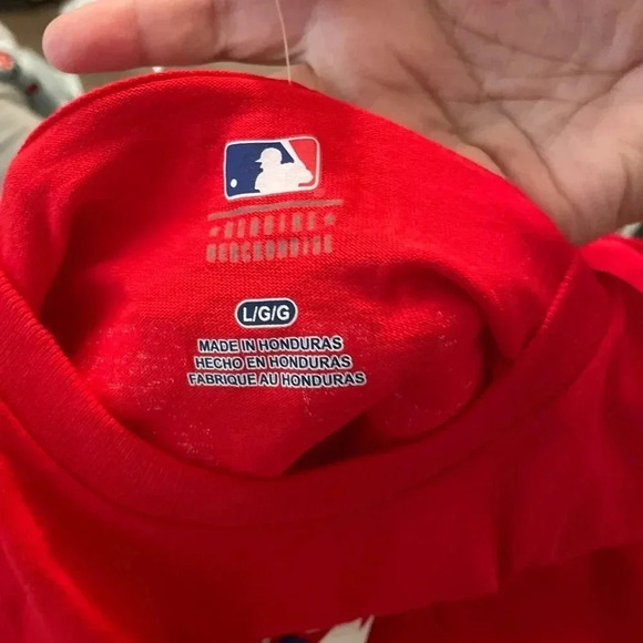 MLB Texas Rangers Prince Fielder red and white shirt size L - Picture 4 of 5